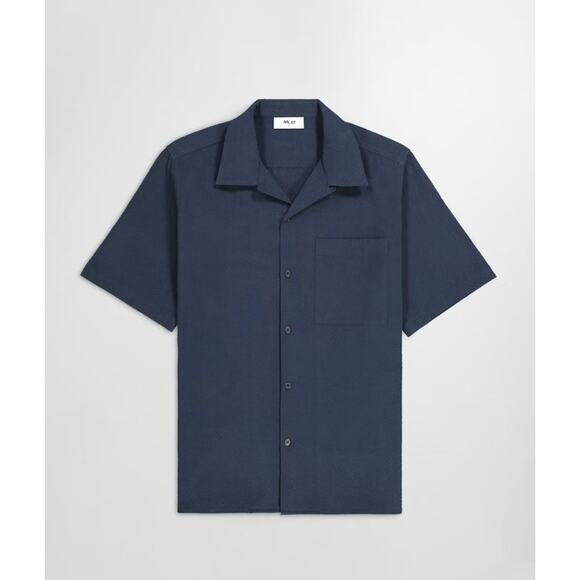 NN07 No Nationality Julie 1040 Button Down Navy Blue Mens Sz M - Picture 1 of 7